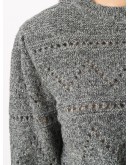 open knit crew neck jumper