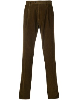 slim-fit corduroy trousers
