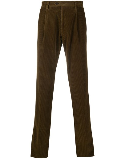 slim-fit corduroy trousers