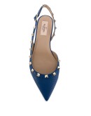 Rockstud slingback ballerina shoes