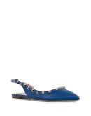 Rockstud slingback ballerina shoes