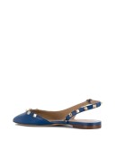 Rockstud slingback ballerina shoes