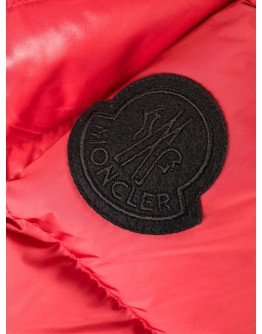 contrast padded jacket with logo detailing
