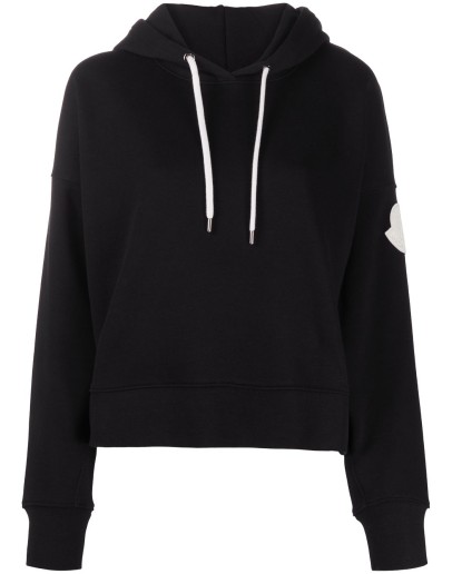 logo drawstring hoodie