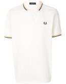 stripe-trim logo polo shirt
