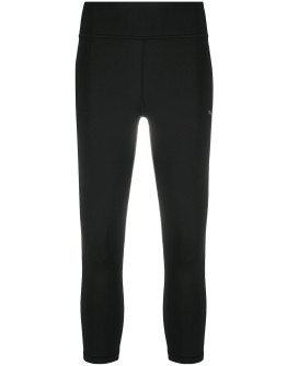 logo print cropped leggings