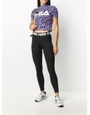 logo waistband cropped performance leggings