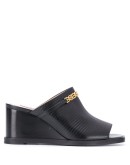 open toe wedge mules