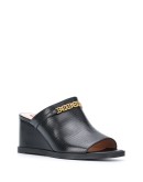 open toe wedge mules