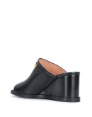 open toe wedge mules