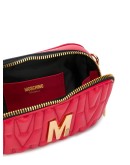 quilted multi-use bag with gold logo
