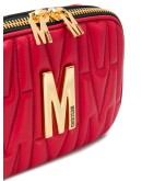 quilted multi-use bag with gold logo