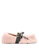 buckled strap ballerinas