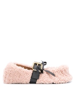 buckled strap ballerinas