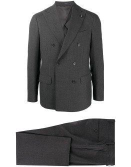 double-breasted two piece suit