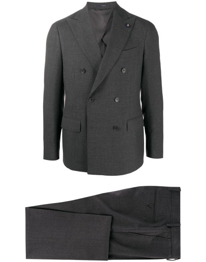 double-breasted two piece suit