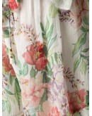 floral-print silk playsuit