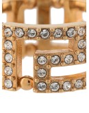 Greca embellished ring