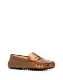 hammered leather driving shoes