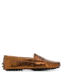 hammered leather driving shoes
