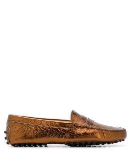 hammered leather driving shoes