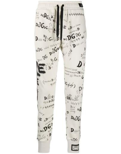 DG logo tapered track pants