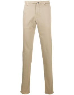 straight-leg slim-fit chinos