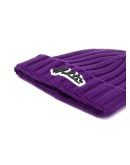 logo patch knitted beanie