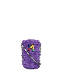 embroidered logo crossbody bag