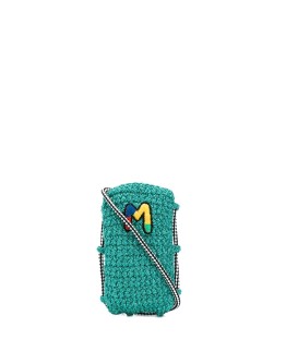 embroidered M crossbody bag