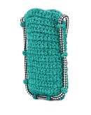 embroidered M crossbody bag
