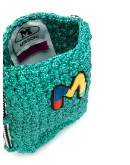 embroidered M crossbody bag