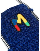 embroidered logo crossbody bag