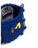 embroidered logo crossbody bag