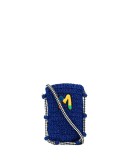 embroidered logo crossbody bag