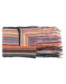 striped wool blend scarf