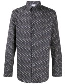 geometric print cotton shirt