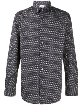 geometric print cotton shirt