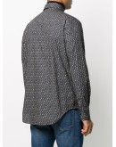 geometric print cotton shirt