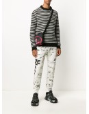 all-over logo print track pants