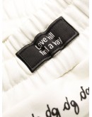 all-over logo print track pants