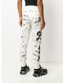 all-over logo print track pants