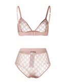 GG embroidered lingerie set
