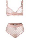GG embroidered lingerie set