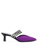 crystal-embellished mules