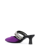 crystal-embellished mules