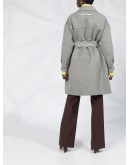 FF-motif single-breasted coat