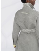 FF-motif single-breasted coat
