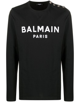 logo-print cotton sweatshirt