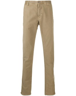 straight-leg slim-fit chinos